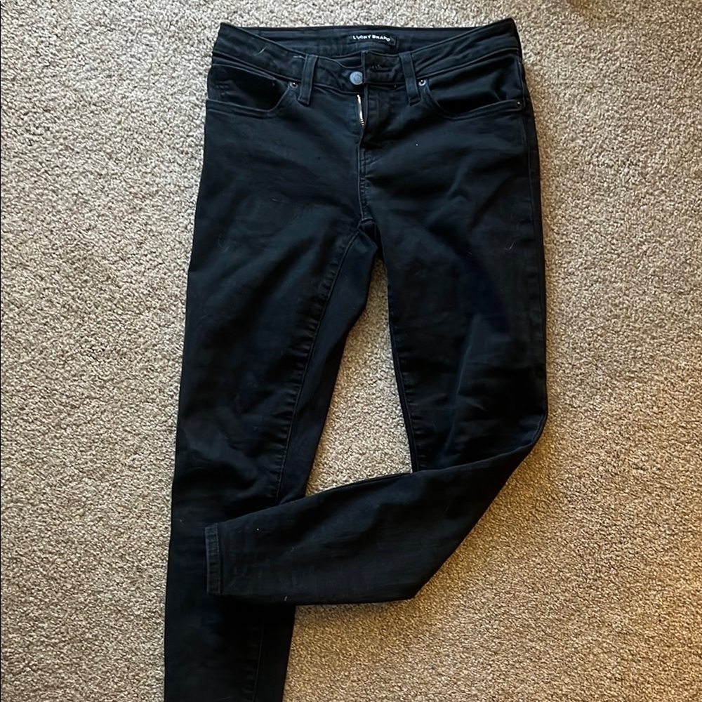 Lucky Brand Black Skinny Jeans Sleek Modern Fit